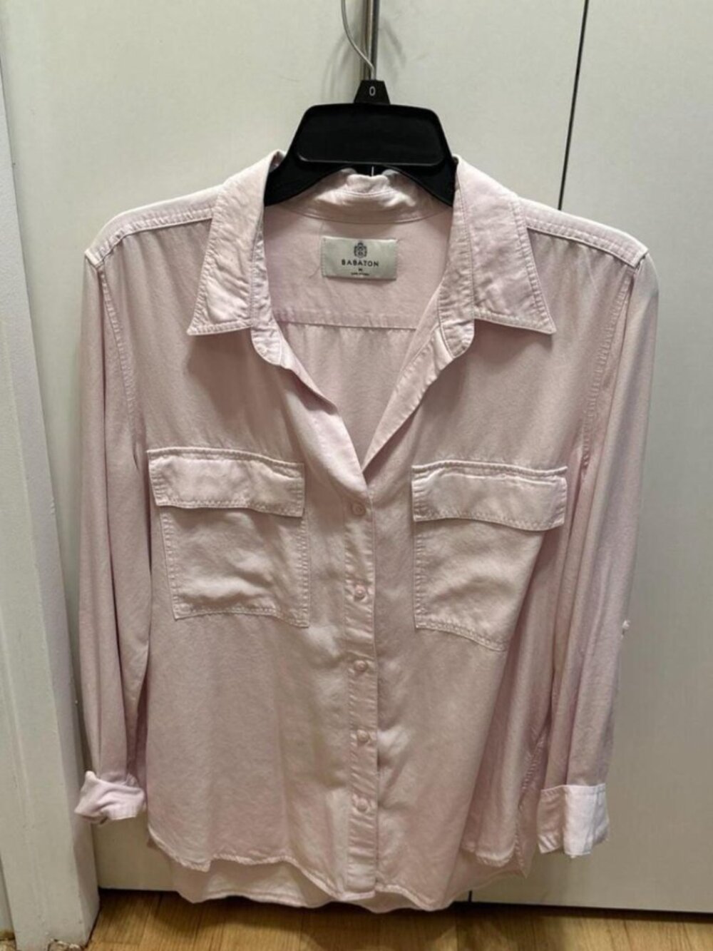 Babaton by Aritzia Pink Utility Button-Down Shirt